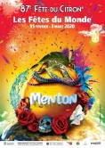 Affiche 87me fte du citron, Menton 2020