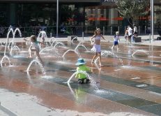 Jets d'eau, Grand Station, Denver, USA, 2017 